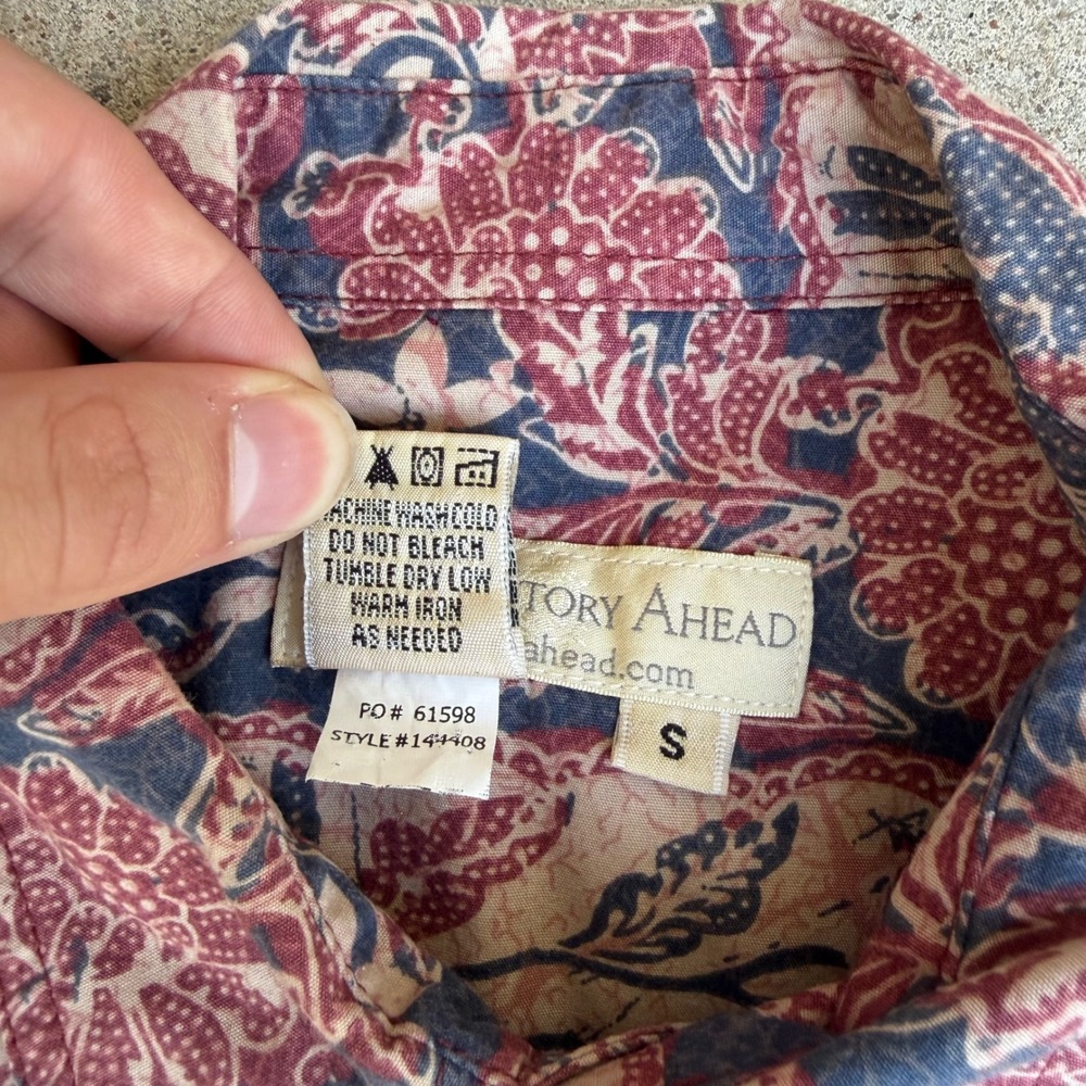 THE TERRITORY AHEAD | Mens Lot of 2 Button Down Shirt Size S Multicolor Tropical - Picture 4 of 15